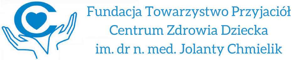 logo Fundacji Towarzystwo Przyjaciół Centrum Zdrowia Dziecka im. dr n. med. Jolanty Chmielik logo Fundacji Towarzystwo Przyjaciół Centrum Zdrowia Dziecka im. dr n. med. Jolanty Chmielik